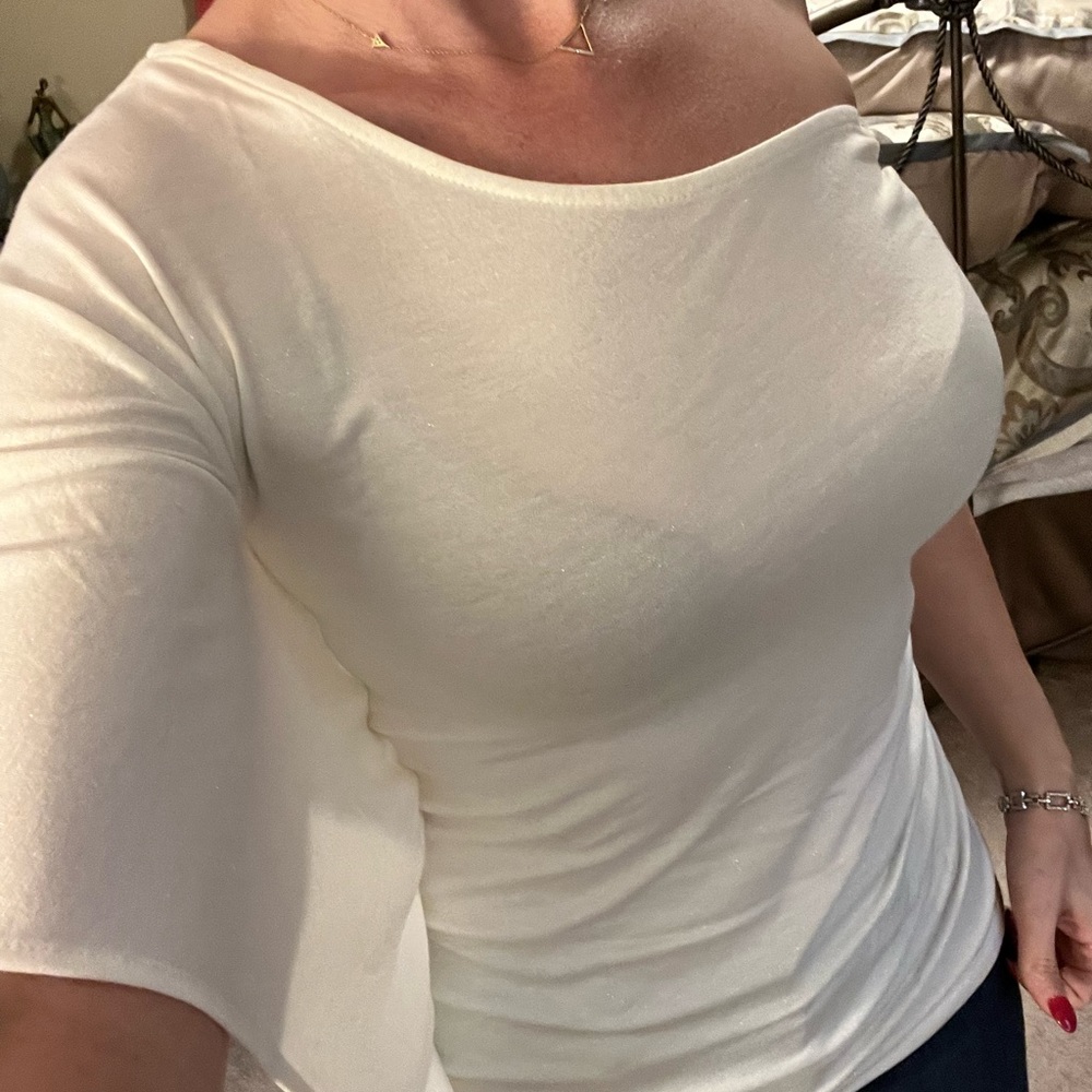 NWOT One shoulder Express blouse
